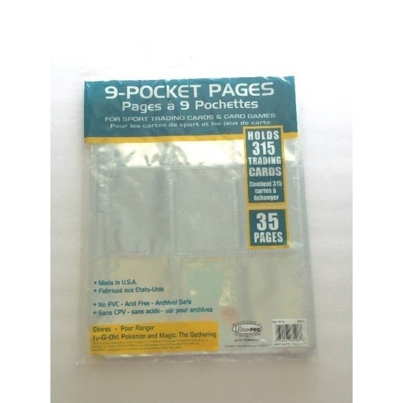 Ultra Pro 35 Pack of 9-Pocket Pages - Picture 5 of 12